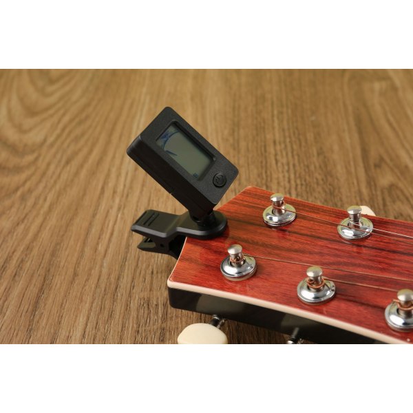 Gitar Tuner - Svart 1 stk Clip-on Tuner - Svart Tuner