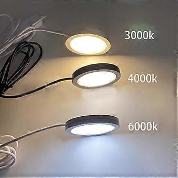 USB-pöytävalaisin, 5V3W suurikirkkaus LED vakaalla pyöreällä jalustalla tiskin valaistus auton kattovalo hopeakuori silver shell