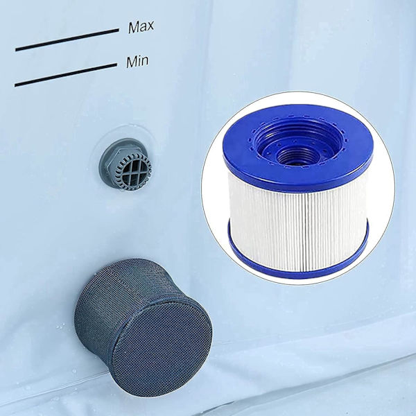 2 stk. Spa/Jacuzzi filterpatroner med gevind