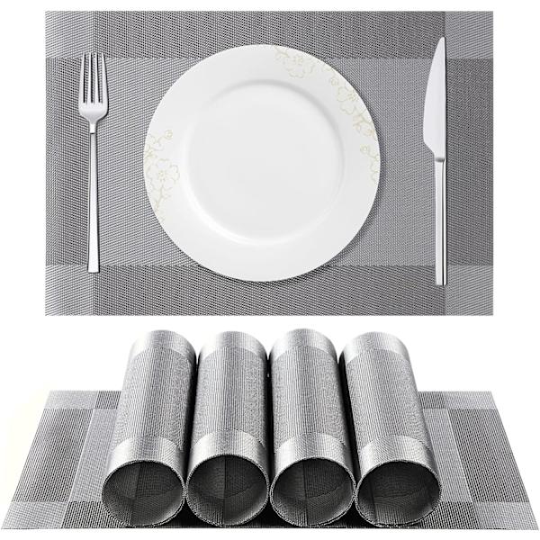 Pöytätabletit, 6 kpl, pestävät PVC lämmönkestävät liukumattomat pöytätabletit