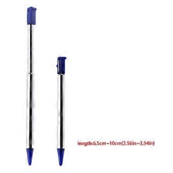 Korta Justerbara Styluspennor För 3DS för DS Utdragbar Stylus Touch-Penna Vit White