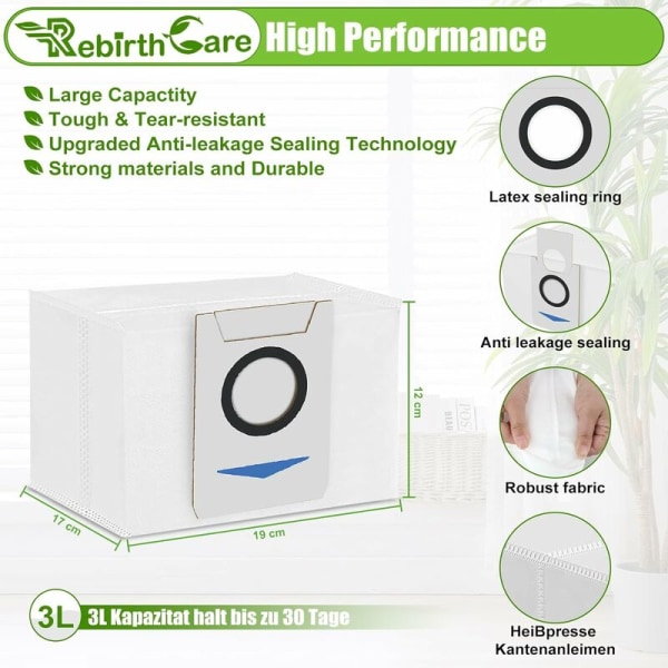 8 stk. X1 Omni-poser til Ecovacs Deebot X1 Omni, X1e Omni, X1 T