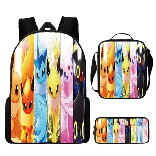 3-delt sett skulderveske Polyester Komfort Ryggsekk-20