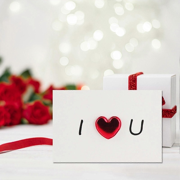 4 handgjorda valentinsdagskort, kärlekshälsningskort, presentkort, valentinsdag, födelsedag årsdag minnesgåva idéer