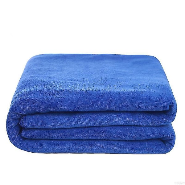 Eksplosive modeller Mikrofiber-badehåndklæde, superblødt, superabsorberende og hurtigtørrende, ikke falmer, gråt håndklæde.80x180 cm.Blå