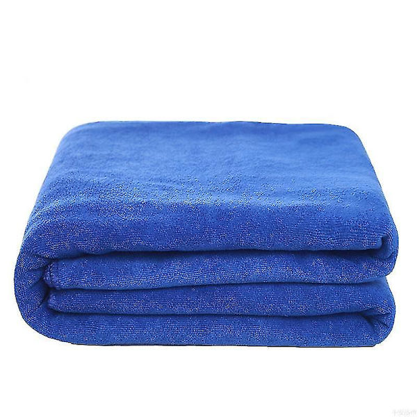 Eksplosive Models Mikrofiber Badehåndkle, Super Mykt, Super Absorberende Og Hurtigtørkende, Ingen Fading, Grå Håndkle. 70x140 cm. Blå Blue 70x140CM