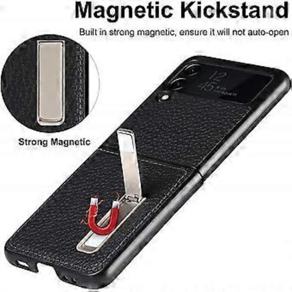 Fodral Kompatibelt med Samsung Galaxy Z Flip 3, Specialmönstrat PU-läder Mjuk TPU Stötsäkert Anti-Fingeravtryck Fullt Skyddande Fodral för Samsung Ga