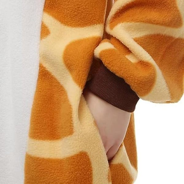 Flerkaraktär Djur Hooded Pyjamas Jumpsuit Cosplay Kostym.S.Giraff Giraffe S