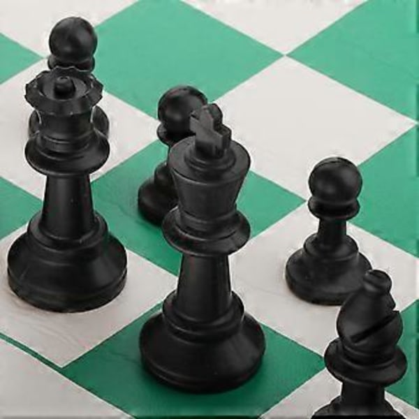 Kokoontaitettava matkakokoinen kannettava shakkisetti, rullattava lautapeli 15\"x3\" lapsille kotiin()