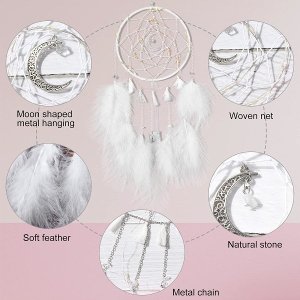 Hat Dreamcatcher Wind Chimes DIY Craft Material Kit Feather Deco