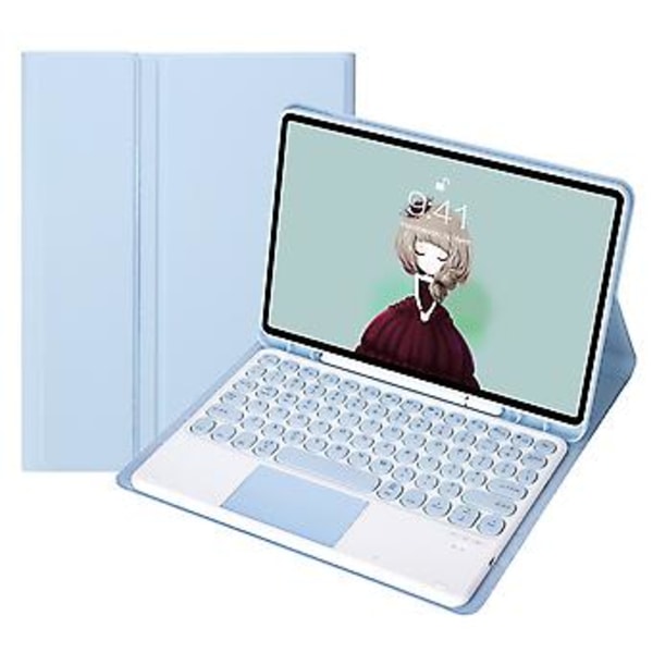 Tangentbord + Läder För Samsung Galaxy Tab A8 10.5 2021 Mörkgrön White