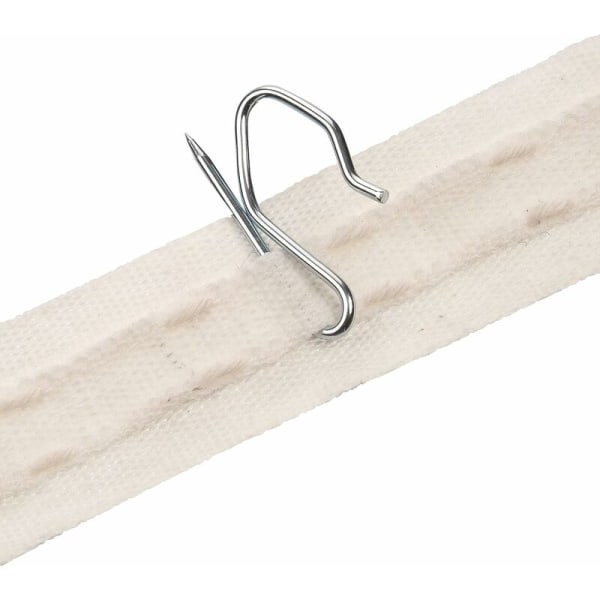 Nålkroker for gardiner (100 stk) Heavy Duty Sink - for tunge og plisserte gardiner