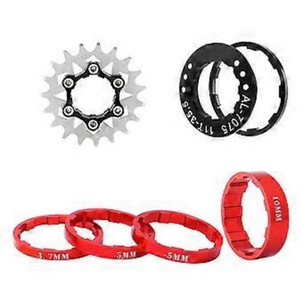 Frihjul Udskiftning Enkelt Hastighed Svinghjul Høj Styrke Svinghjul Tandhjul Del til Fixed Gear Cykel Holdbar 19T