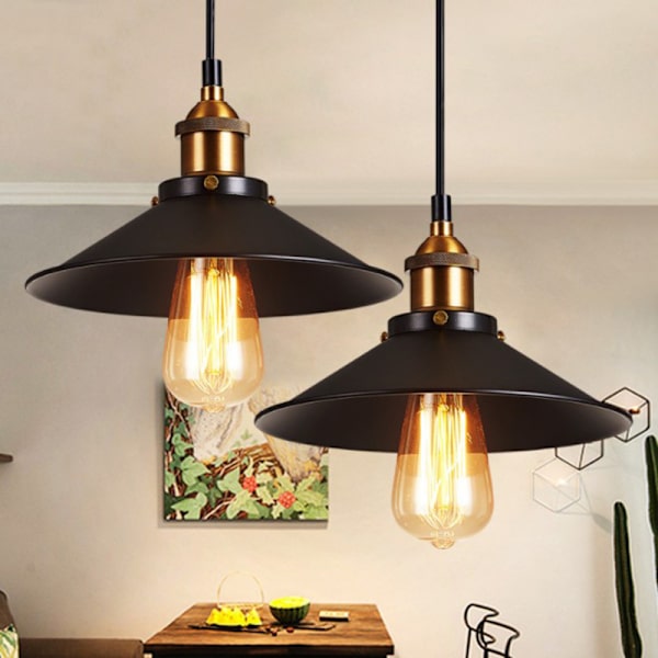 E27 Industriell Retro Chandelier, Justerbar Metall Taklampa