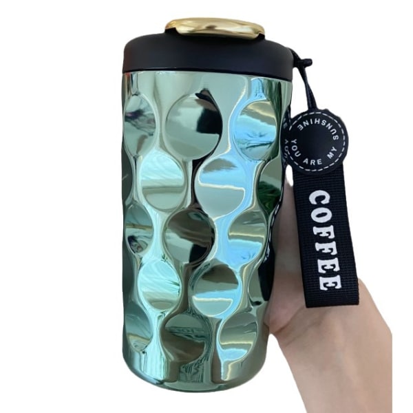 Vihreä uusi älykäs kahvimuki matkamuki, 14,5 OZ matkakahvimuki