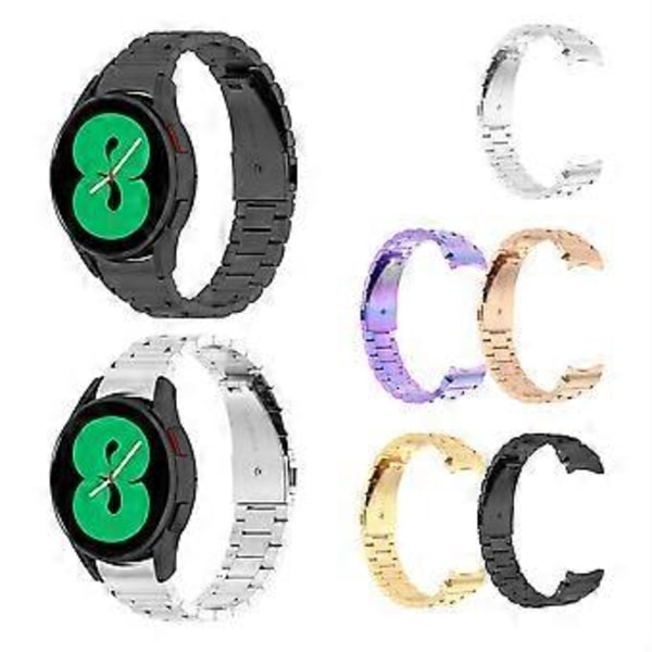 Titanium Metal Rem Til Samsung Galaxy Watch 4 40 44mm 6 Classic 43/47mm