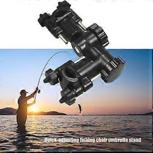 Fiskestols paraplyhållare 360 graders roterande stols paraplyklemmer justerbara fiskestols klemmer fäste hållbar