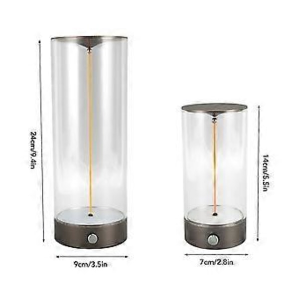 Sänglampa Nattlampa Touch Dimbar USB-laddning Minimalistisk LED Bordslampa för Sovrum Sängbord L