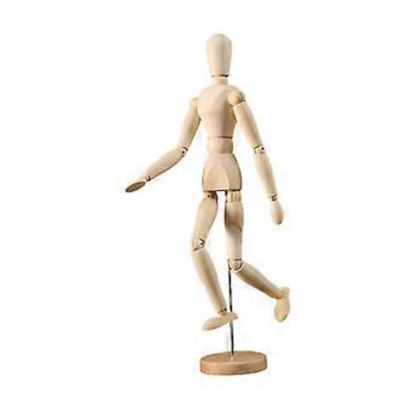 Kunstner Træ Mannequin, Træ Mandlig Mannequin, Dukke Ornament Stand, Figur Model, Leddelt Mannequin, Fleksible Kropsled til Kontor (XL) XL