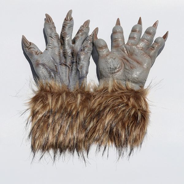 Varulvs Handskar - Håriga Vargklor Händer Tassar Monster