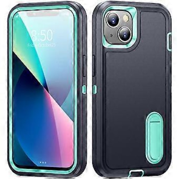 Til Apple iPhone 13 Pro, Faldbestandigt Beskyttelsesetui, Commuter Series, Sort/Grøn