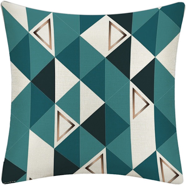 4 st kuddfodral 45 x 45 cm, dekorativt fyrkantigt örngott geometrisk mönster bomull linne dekoration för soffa sovrum vardagsrum kontor