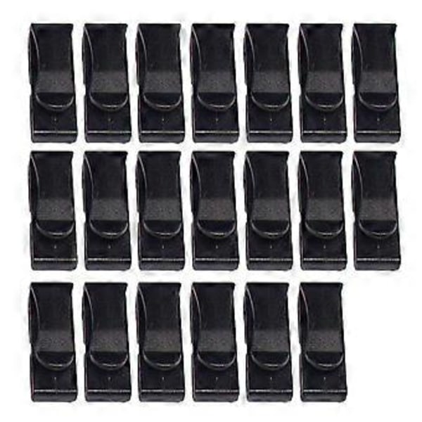 20 st Webbing Ändklämma Hållare Ersättning Snabb Slip Hållare Spännen Clip Connect Spännen för Webbing Ryggsäck Bälte 24MM 24MM