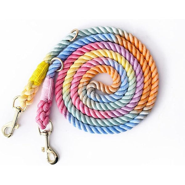 Multifunktionel reb hundeline 250cm*1.2cm med justerbar dobbelt