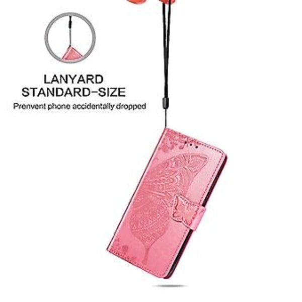 Läderfodral för Huawei P30 Pink
