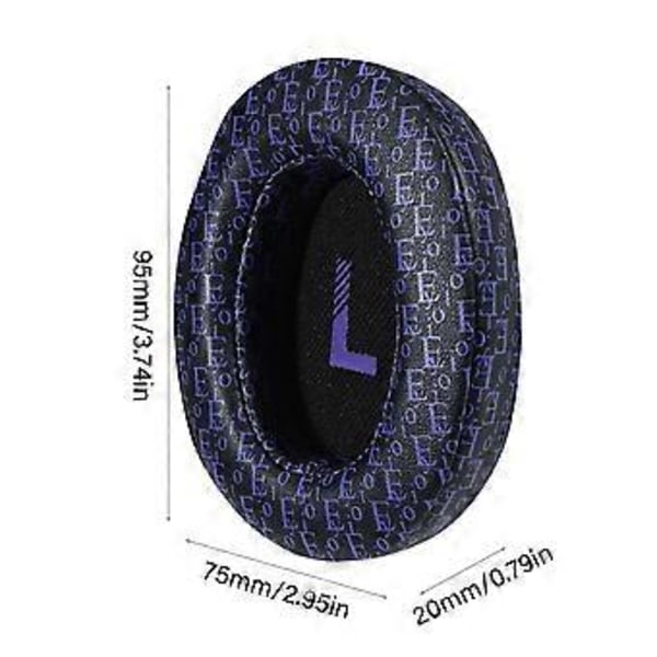 Mjuka öronkuddar i memory foam för Crusher3.0 hörlurar, perfekt för musikentusiaster och spelare Black and yellow pri