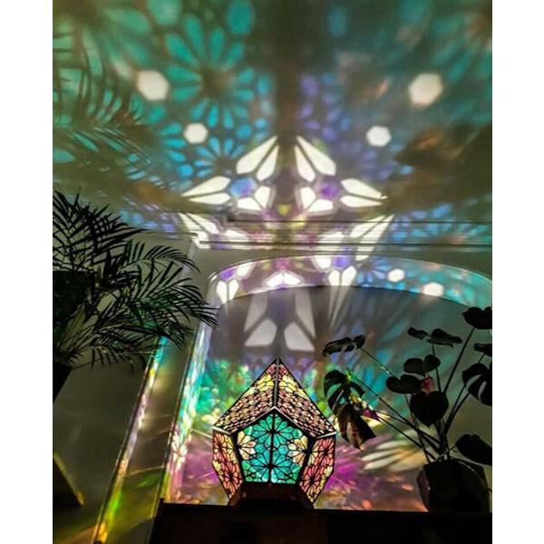 Polar Star Suuri Lattiavalaisin USB-Latauksella, Bohemian Hollow Ge