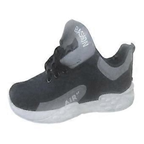 Trendy Herre Løbesko, Åndbare Skridsikre Alsidige Komfortable Casual Sport Sneakers til Fitness Klatring Street Trainers (Sort 39) Black 39