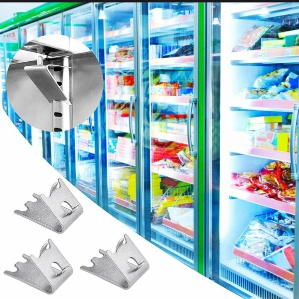 12 kpl 304 Ruostumattomasta Teräksestä Valmistettuja Jääkaapin Kiinnikkeitä, Hopea, Jääkaappi