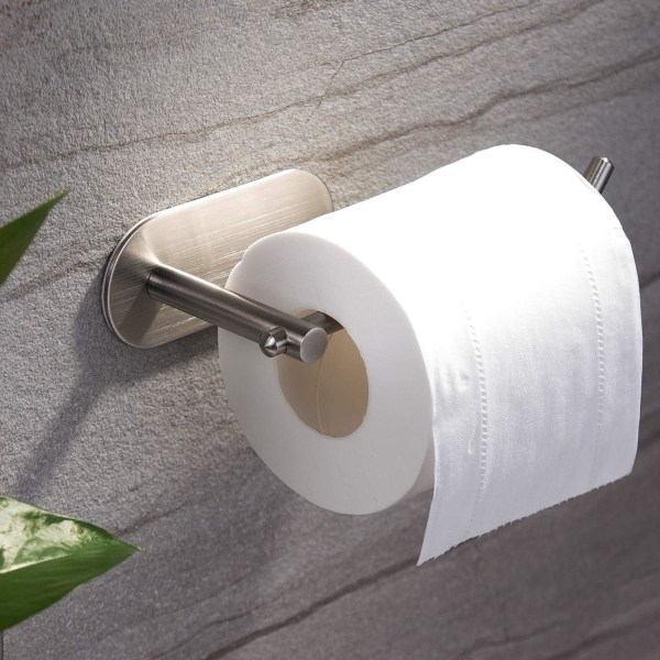 Toalettrullehållare utan borrning Självhäftande pappershållare St