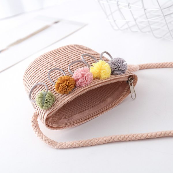 Beige 2-osainen setti (hattu+laukkusetti 47-53CM) Tyttöjen aurinkolakki Lapsi Summ