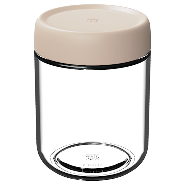 2-delad 500 ml glasburk för overnight oats med glaslock, lämplig för overnight oat-sallad, frukt-yoghurtpudding, med tät skruvlock