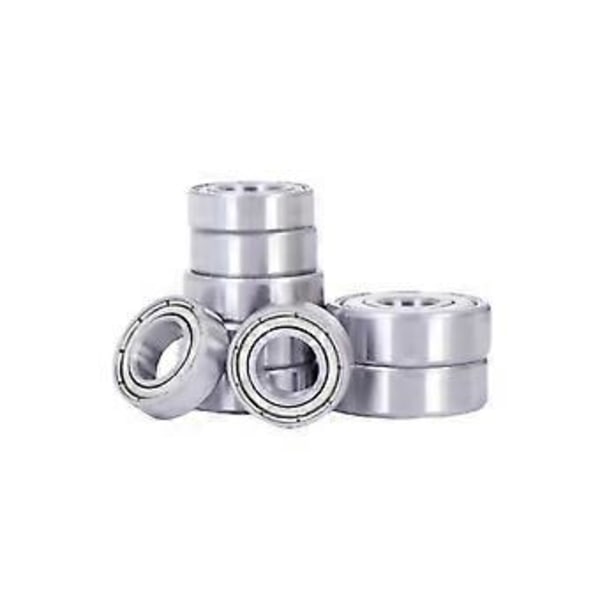 Sarja 10 korkeanopeuksista 5x14x5mm hiiliteräksistä niveltyvää laakeria malleihin ja muuhun