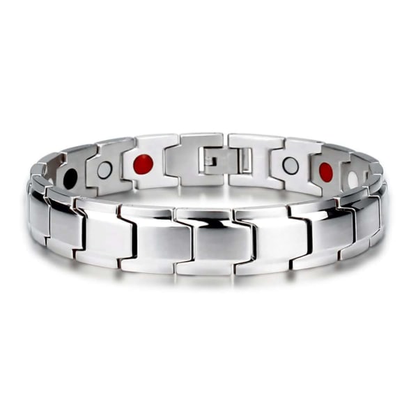 Svart+sølv 2-delt sett, populært avtagbart magnetarmbånd, Eur