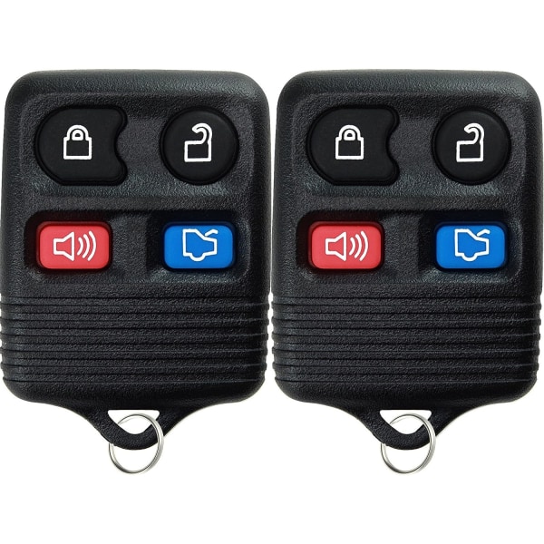 2 Ersättningsnycklar för nyckelfri åtkomst Fjärrkontroll Knapp Fob Clicker Trans