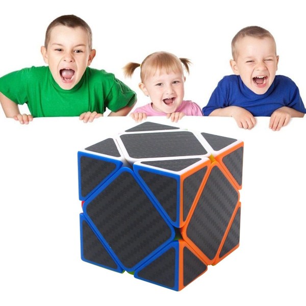 Skewb Puzzle Cube Ny Cubo Super Hurtig Kulfiber Sticker