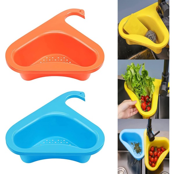 Sink Colander, 2 PCS Plastic Colander, for Fruits, Vegetables, Le