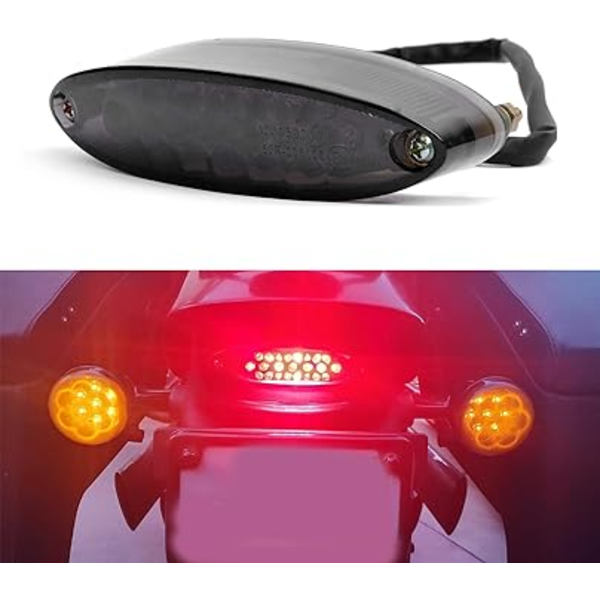 12V 28 LED Motorcykel Brems Stop Kørsel Baglygte Nummerplade