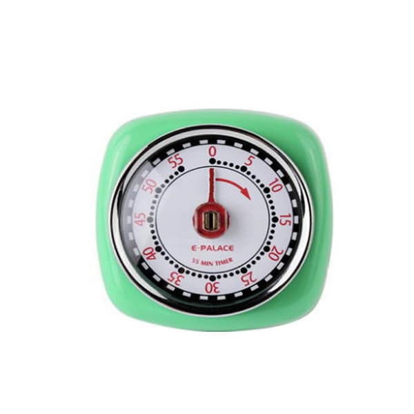 Magnetisk Retro Køkken Timer (Mintgrøn), Klassisk Mekanisk Co