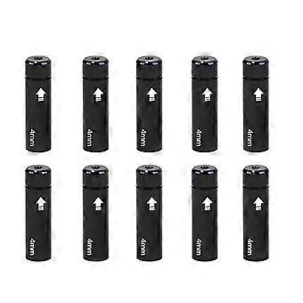 10 st Cykelbromsvajerhölje Ändhylsor Cyklar Växelvajer Ändhylsor Växelvajer Ändhylsor Svart 4mm Black 4mm