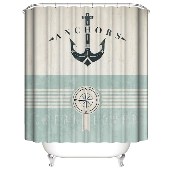 Nautisk Tenda da Doccia, Vintage Marine Design To Ocean Lovers A