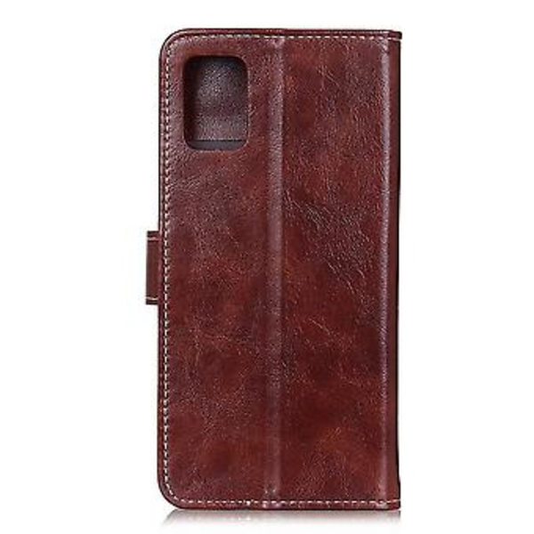Retro Crazy Horse Textur Läderfodral för OnePlus 8T Brown