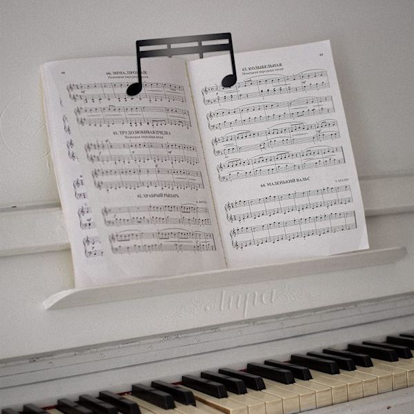 2 stk. (sort) Metal Musik Bog Klip, Musik Stativ Klip Ark Musi