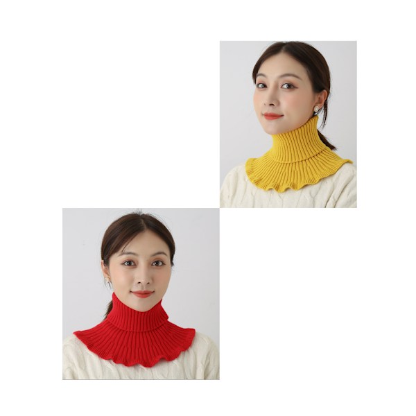 2PCS Dam pullover halsduk höst och vinter hundra match