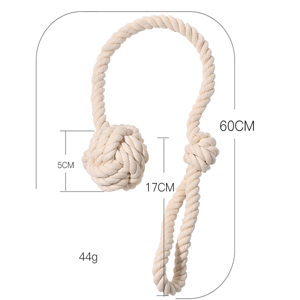 2 Pak Beige Rustikke Gardinbindere - Udendørs Gardin Draperi H