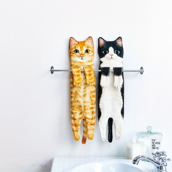Hauskat kissanpyyhkeet Keittiö Kylpyhuone Henkilökohtainen - Cat Decorative H
